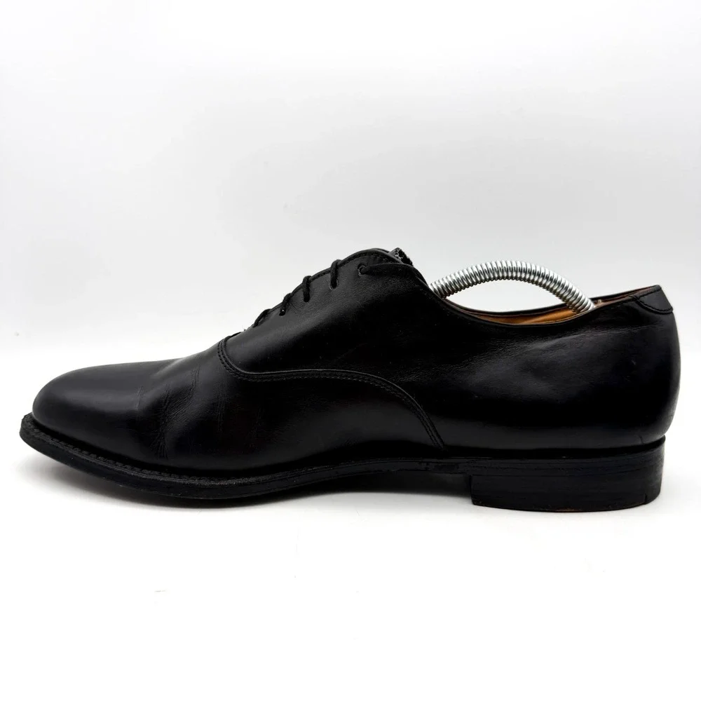 Alden 932 Plain Toe Bal Oxford Mens Size 11 B/D Black Leather Dress Shoes